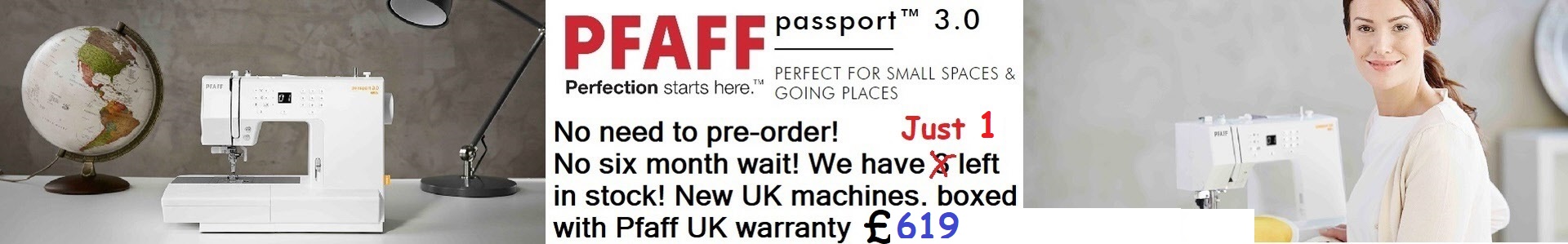 PFAFF® passport™ 3.0 Sewing Machine