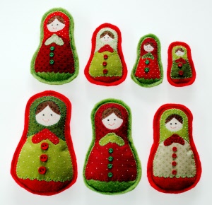 8 - russian dolls decoration kit