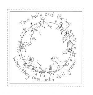 christmas carols redwork the holly and the ivy 300dpi lo_000